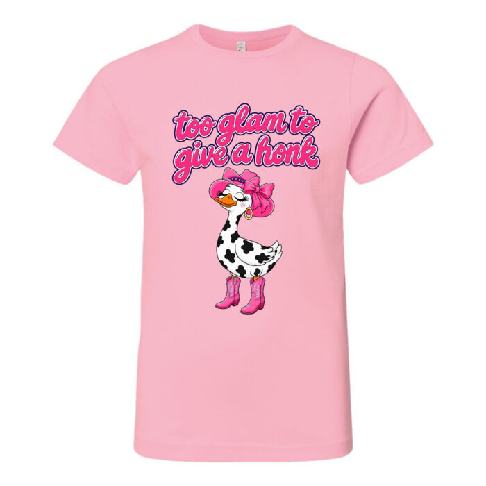 Too Glam To Give A Honk - Youth Fine Jersey Tee Thumbnail