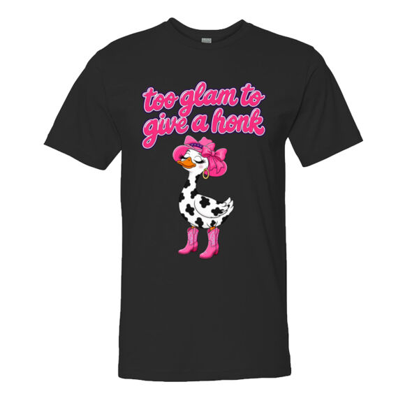 Too Glam To Give A Honk - Adult Unisex Fine Jersey Tee Thumbnail