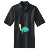 Heavyweight Cotton Pique Polo with Pocket Thumbnail