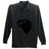 Long Sleeve Silk Touch Polo with Pocket Thumbnail