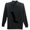 Long Sleeve Silk Touch Polo with Pocket Thumbnail