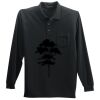 Long Sleeve Silk Touch Polo with Pocket Thumbnail