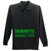Long Sleeve Silk Touch Polo with Pocket Thumbnail