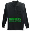 Long Sleeve Silk Touch Polo with Pocket Thumbnail