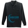 Long Sleeve Silk Touch Polo with Pocket Thumbnail