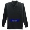 Long Sleeve Silk Touch Polo with Pocket Thumbnail