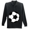 Long Sleeve Silk Touch Polo with Pocket Thumbnail