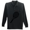 Long Sleeve Silk Touch Polo with Pocket Thumbnail