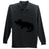 Long Sleeve Silk Touch Polo with Pocket Thumbnail