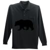 Long Sleeve Silk Touch Polo with Pocket Thumbnail
