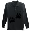 Long Sleeve Silk Touch Polo with Pocket Thumbnail