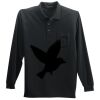Long Sleeve Silk Touch Polo with Pocket Thumbnail
