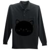 Long Sleeve Silk Touch Polo with Pocket Thumbnail