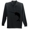Long Sleeve Silk Touch Polo with Pocket Thumbnail