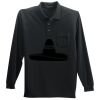 Long Sleeve Silk Touch Polo with Pocket Thumbnail