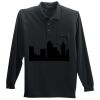 Long Sleeve Silk Touch Polo with Pocket Thumbnail