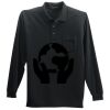 Long Sleeve Silk Touch Polo with Pocket Thumbnail