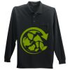 Long Sleeve Silk Touch Polo with Pocket Thumbnail