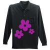 Long Sleeve Silk Touch Polo with Pocket Thumbnail