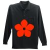 Long Sleeve Silk Touch Polo with Pocket Thumbnail