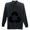 Long Sleeve Silk Touch Polo with Pocket Thumbnail