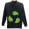 Long Sleeve Silk Touch Polo with Pocket Thumbnail
