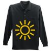 Long Sleeve Silk Touch Polo with Pocket Thumbnail