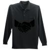 Long Sleeve Silk Touch Polo with Pocket Thumbnail