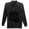 Long Sleeve Silk Touch Polo with Pocket Thumbnail