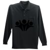 Long Sleeve Silk Touch Polo with Pocket Thumbnail