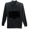 Long Sleeve Silk Touch Polo with Pocket Thumbnail