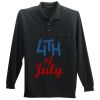 Long Sleeve Silk Touch Polo with Pocket Thumbnail