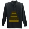 Long Sleeve Silk Touch Polo with Pocket Thumbnail