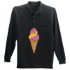 Long Sleeve Silk Touch Polo with Pocket Thumbnail