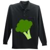Long Sleeve Silk Touch Polo with Pocket Thumbnail