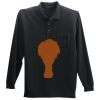 Long Sleeve Silk Touch Polo with Pocket Thumbnail