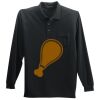 Long Sleeve Silk Touch Polo with Pocket Thumbnail