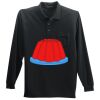 Long Sleeve Silk Touch Polo with Pocket Thumbnail