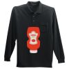 Long Sleeve Silk Touch Polo with Pocket Thumbnail