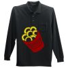 Long Sleeve Silk Touch Polo with Pocket Thumbnail