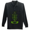 Long Sleeve Silk Touch Polo with Pocket Thumbnail