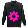 Long Sleeve Silk Touch Polo with Pocket Thumbnail