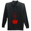 Long Sleeve Silk Touch Polo with Pocket Thumbnail
