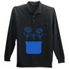 Long Sleeve Silk Touch Polo with Pocket Thumbnail