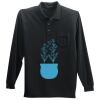 Long Sleeve Silk Touch Polo with Pocket Thumbnail