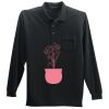 Long Sleeve Silk Touch Polo with Pocket Thumbnail