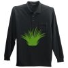 Long Sleeve Silk Touch Polo with Pocket Thumbnail