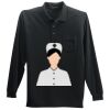 Long Sleeve Silk Touch Polo with Pocket Thumbnail