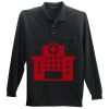 Long Sleeve Silk Touch Polo with Pocket Thumbnail
