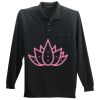Long Sleeve Silk Touch Polo with Pocket Thumbnail